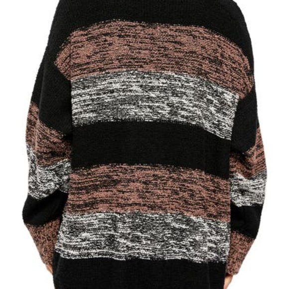 Free People Black Southport Oversized Beach Cardi - Picture 2 of 10